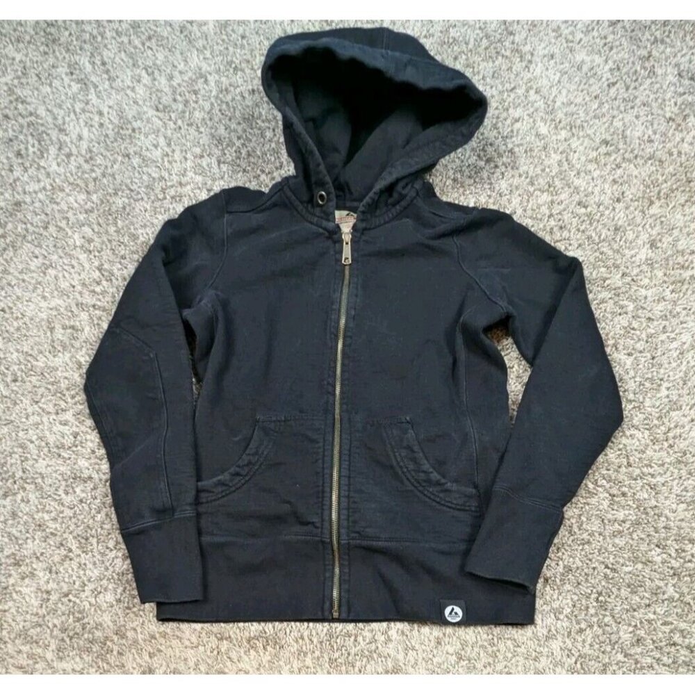 American Giant Classic Full Zip Heavyweight Hoodie Sweatshirt Womens Small Black